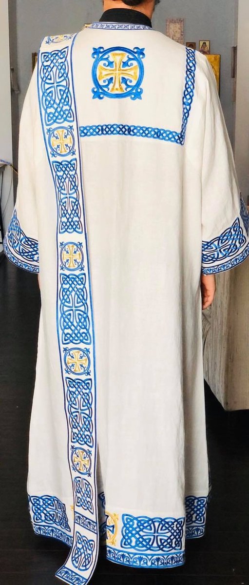 Embroidered Orthodox Deacon Protodeacon Vestments Set — photo 3