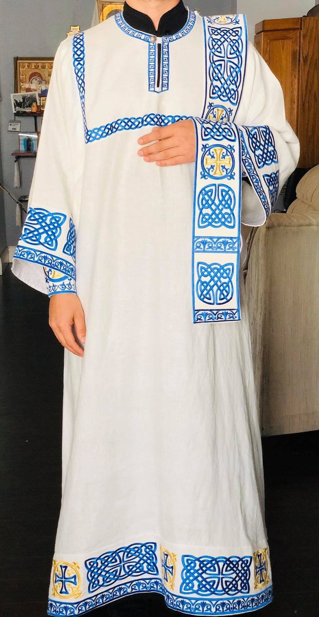 Embroidered Orthodox Deacon Protodeacon Vestments Set — photo 4