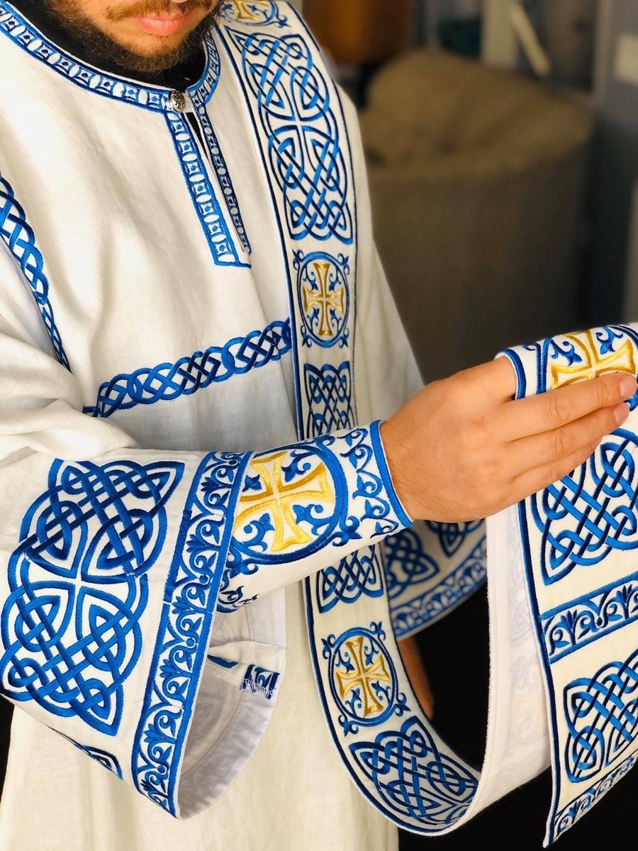 Embroidered Orthodox Deacon Protodeacon Vestments Set