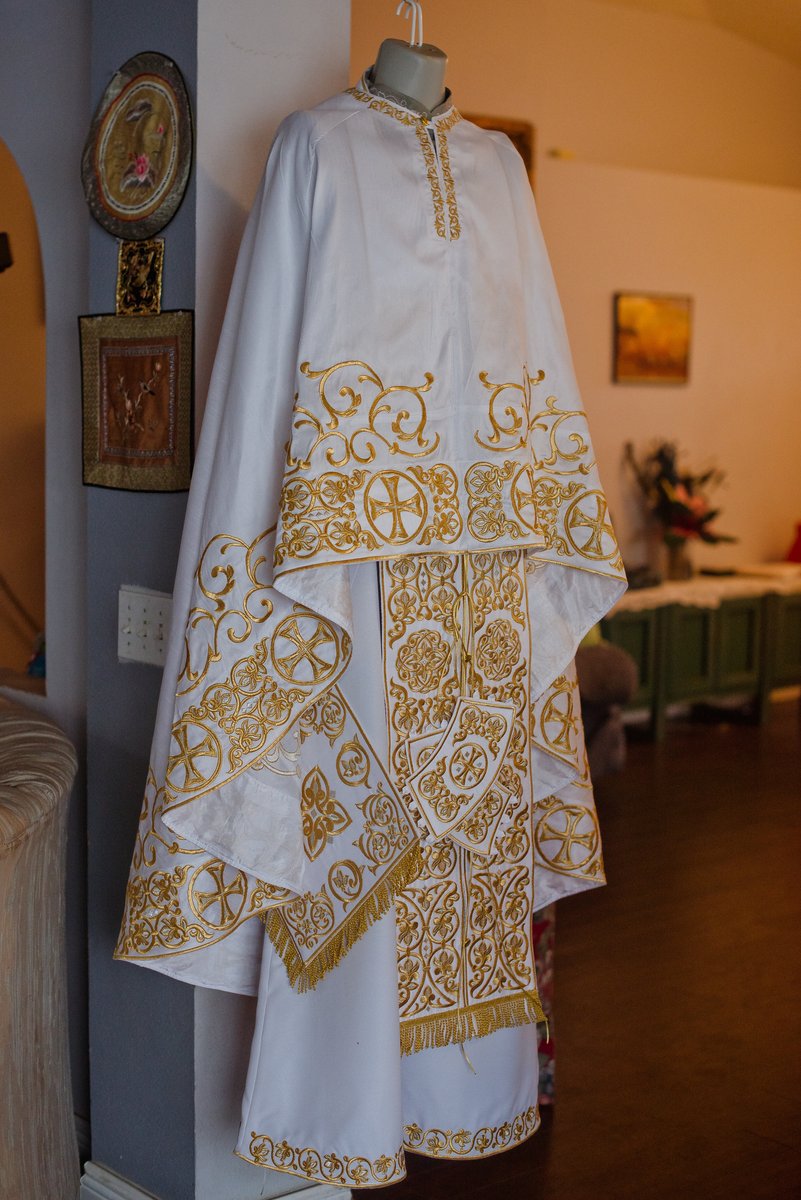 Elegant Silk Orthodox Priest Vestment Set