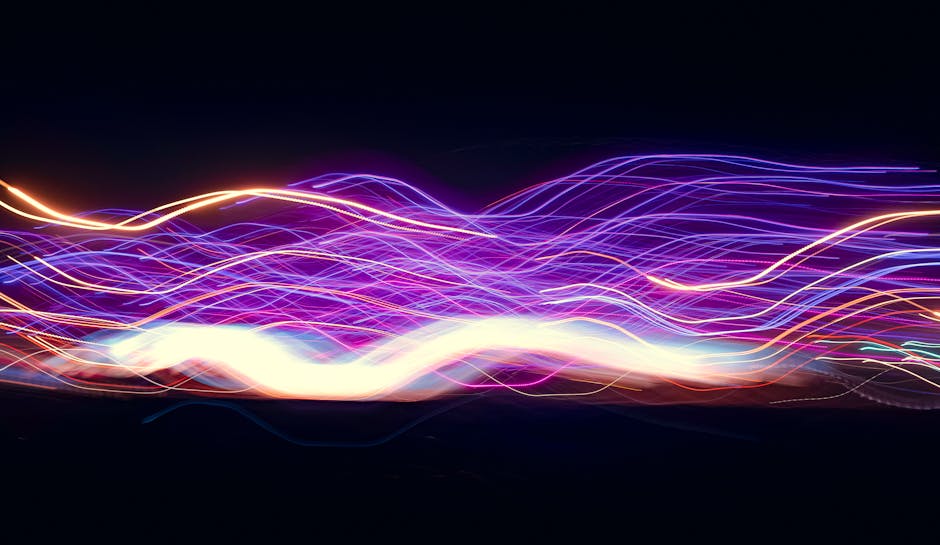 An illustrative image (16:9) with a stylized representation of data flow and interconnected environmental systems. Visualize abstract concepts like 'data analysis', 'research breakthroughs', and 'solutions' through glowing lines and subtle icons on a dark blue background. - Photo by Benjamin Farren on Pexels
