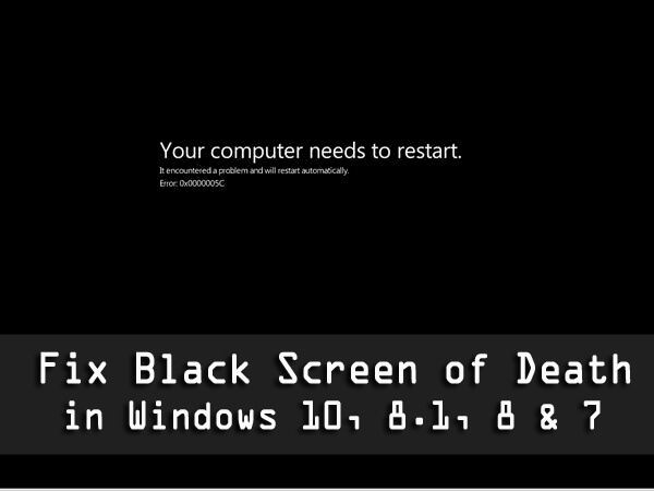 fixing you laptop's black screen of death fixing you laptop's black screen of death