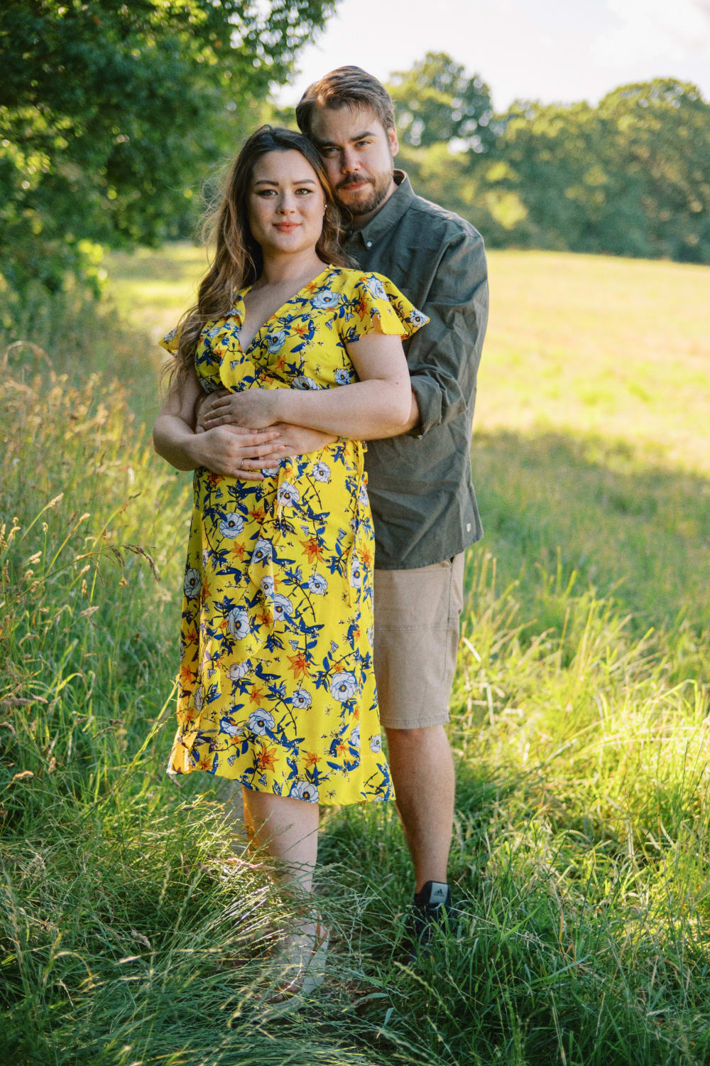 Joakim × Anna — Bröllopsfotograf och familjefotograf i Skåne och på Bjäre — Gravidfotografering i kvälljsljus, image 7