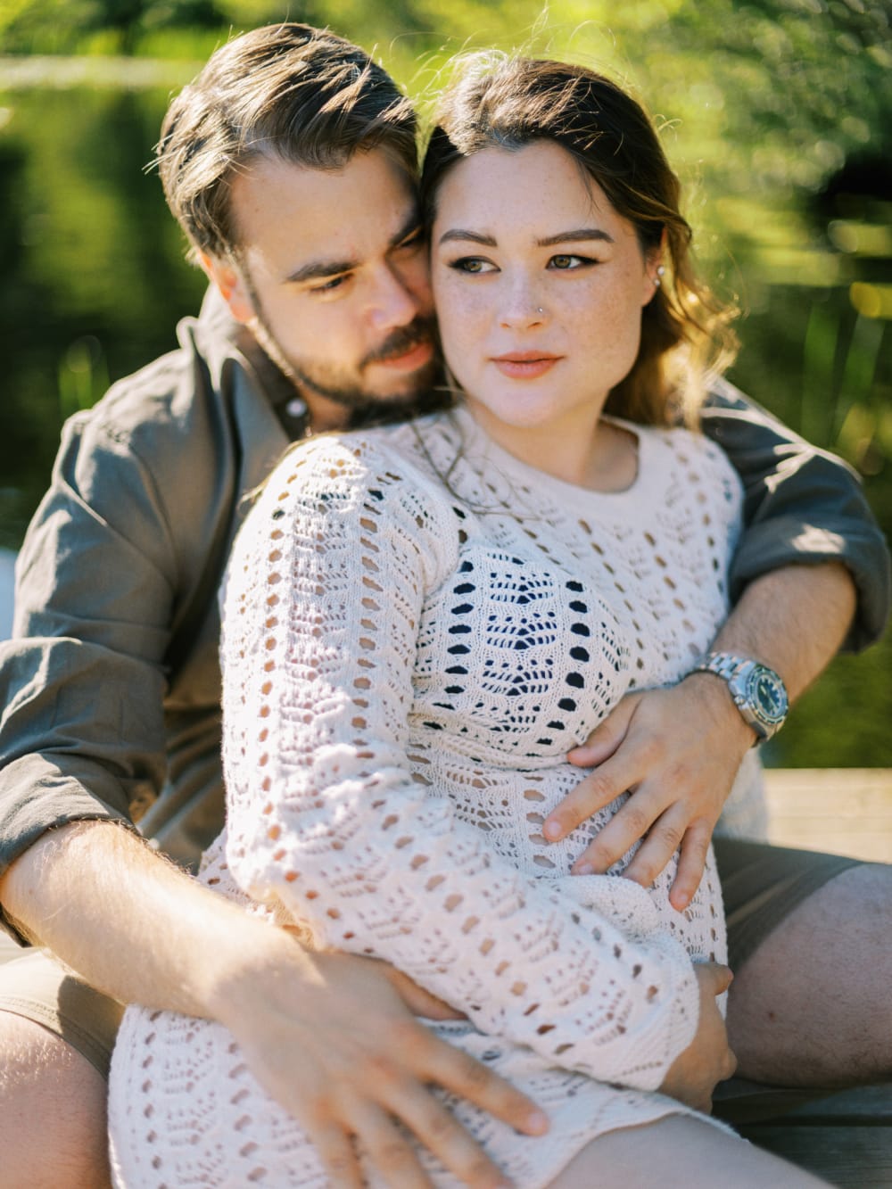 Joakim × Anna — Bröllopsfotograf och familjefotograf i Skåne och på Bjäre — Gravidfotografering i kvälljsljus, image 21