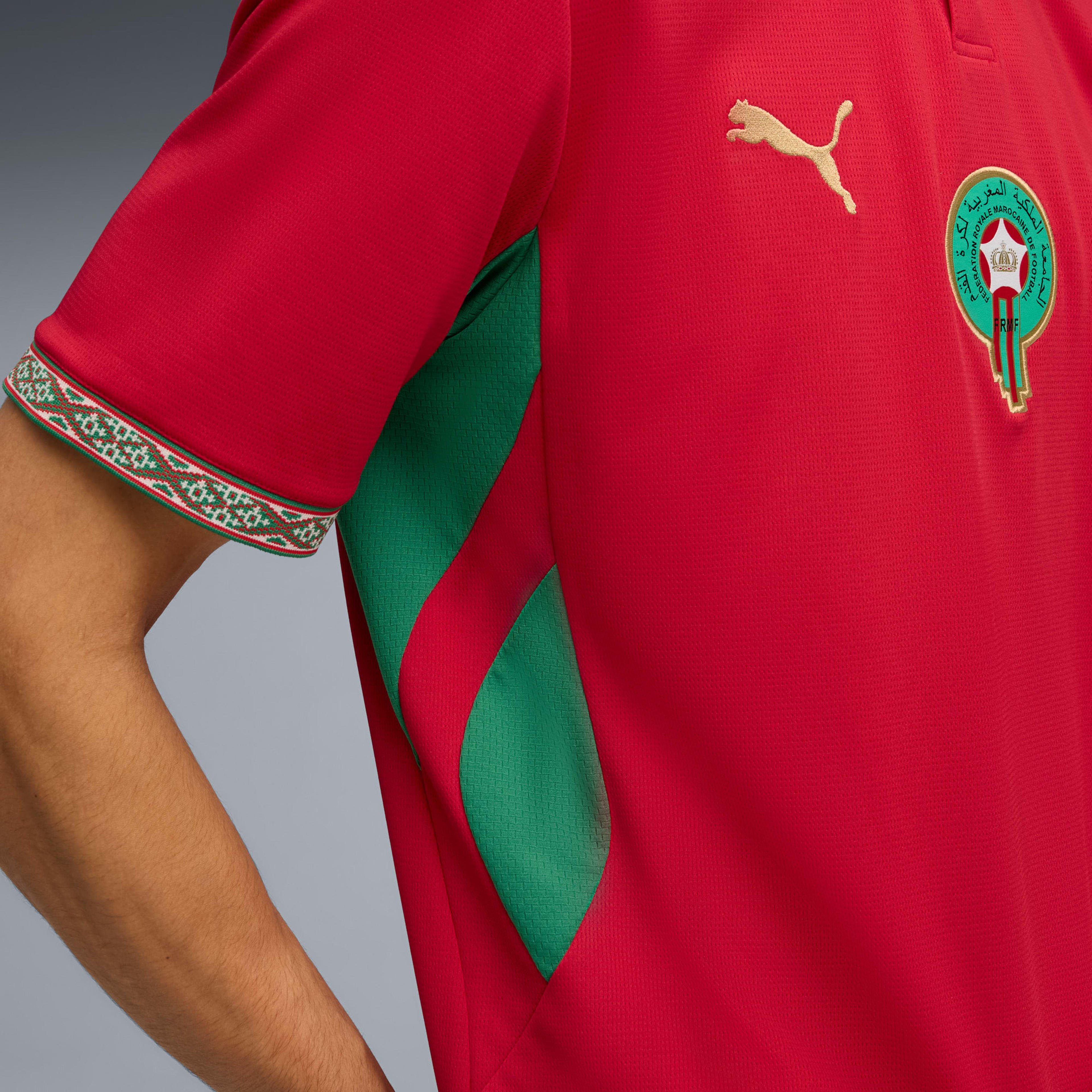 Puma FIFA 2026 Morocco Home Jersey view 3