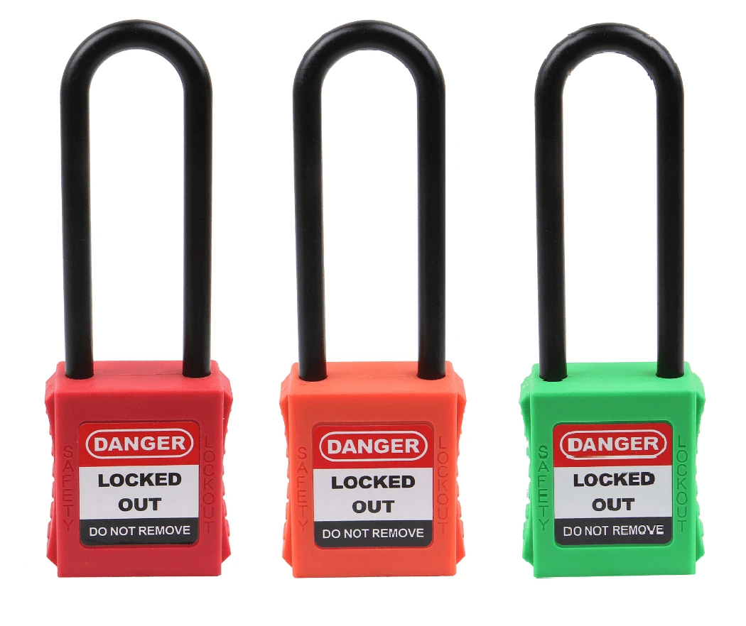 76mm Plastic Shackle Safety Padlock