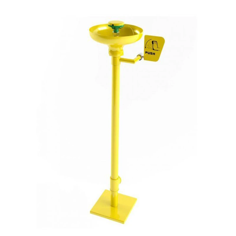 Stand type freestanding eye wash station with foot pedal
