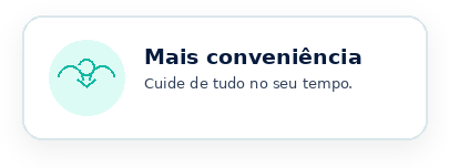 Mais conveniência