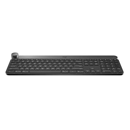 Logitech Craft Advanced Wireless Keyboard With Creative Input Dial And Backlit Keys, Dark Grey And Aluminum Price in India