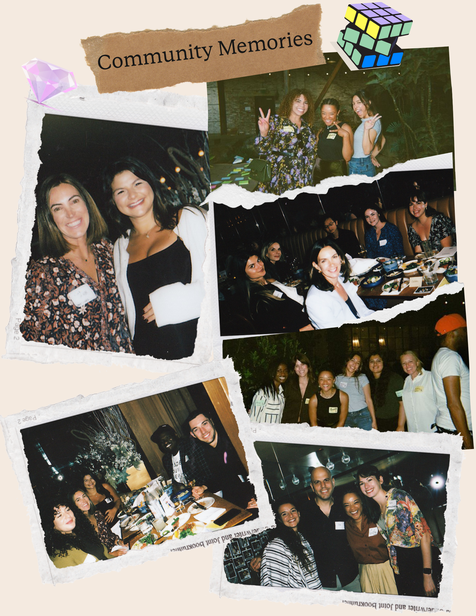 Collage of HoneyBook community members and resources