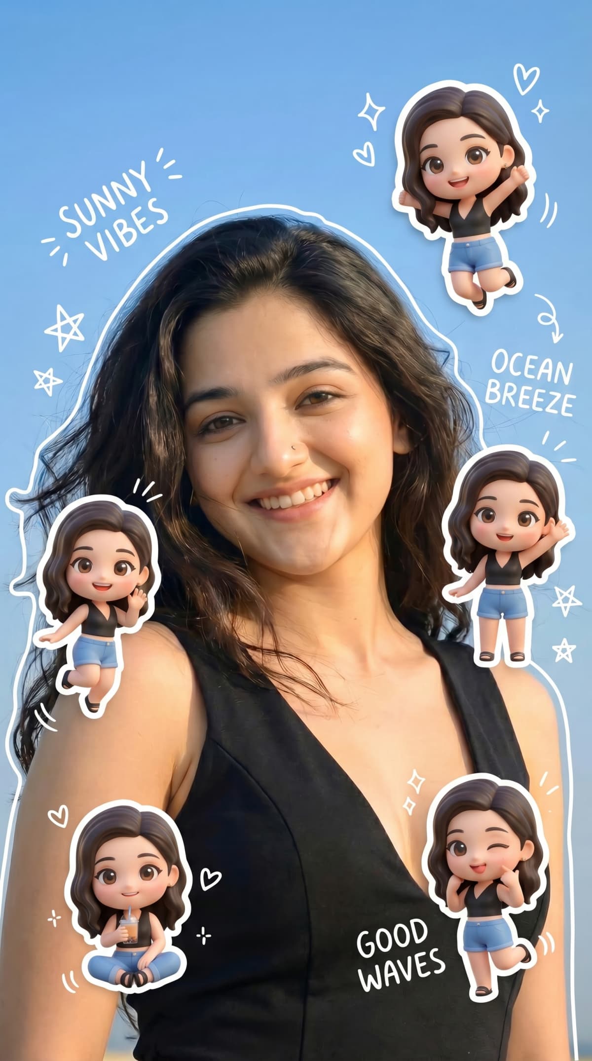3D chibi versions — AI photo created with this prompt