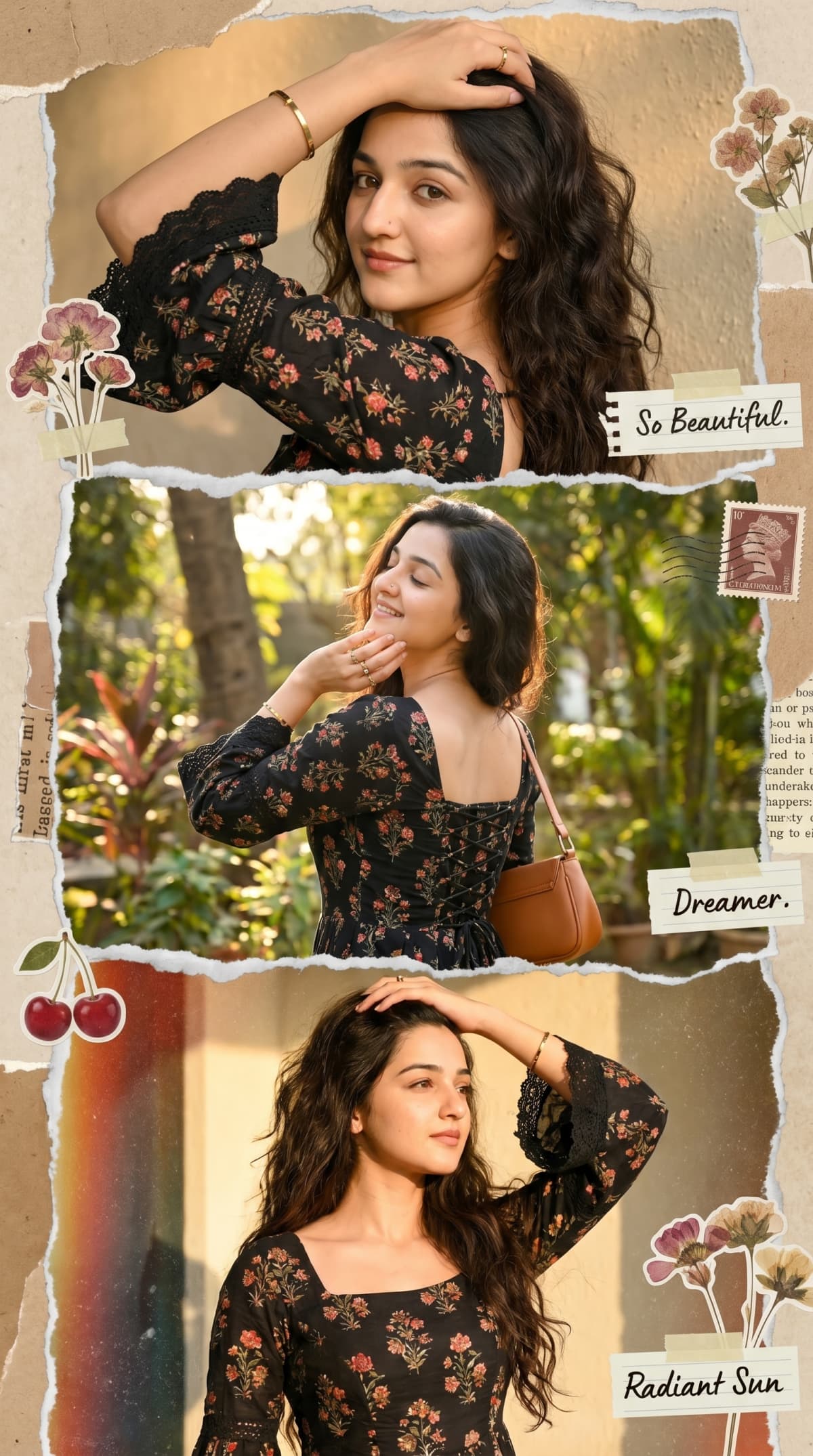3-panel vertical collage — AI photo created with this prompt