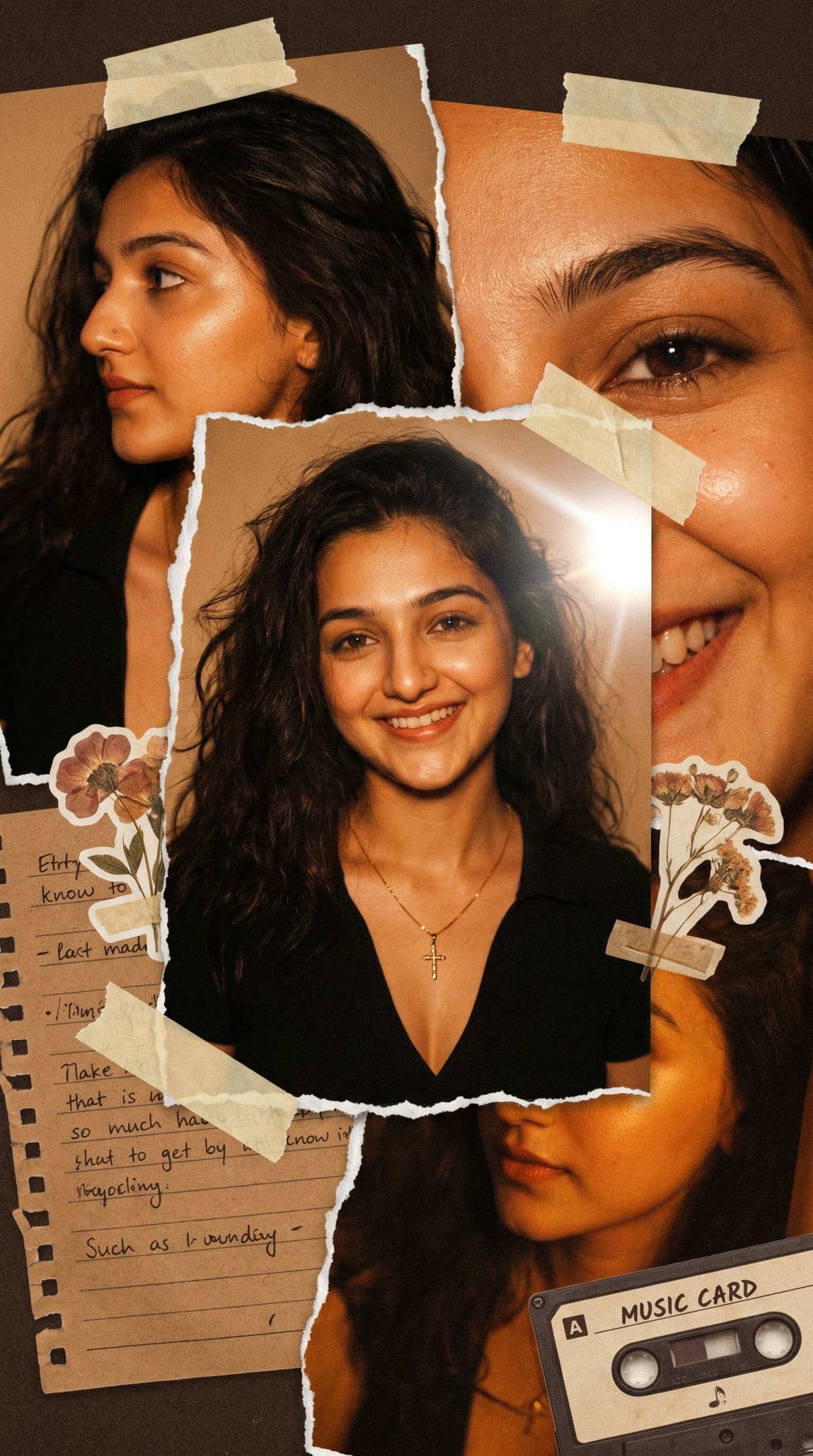 style portrait collage — AI photo created with this prompt