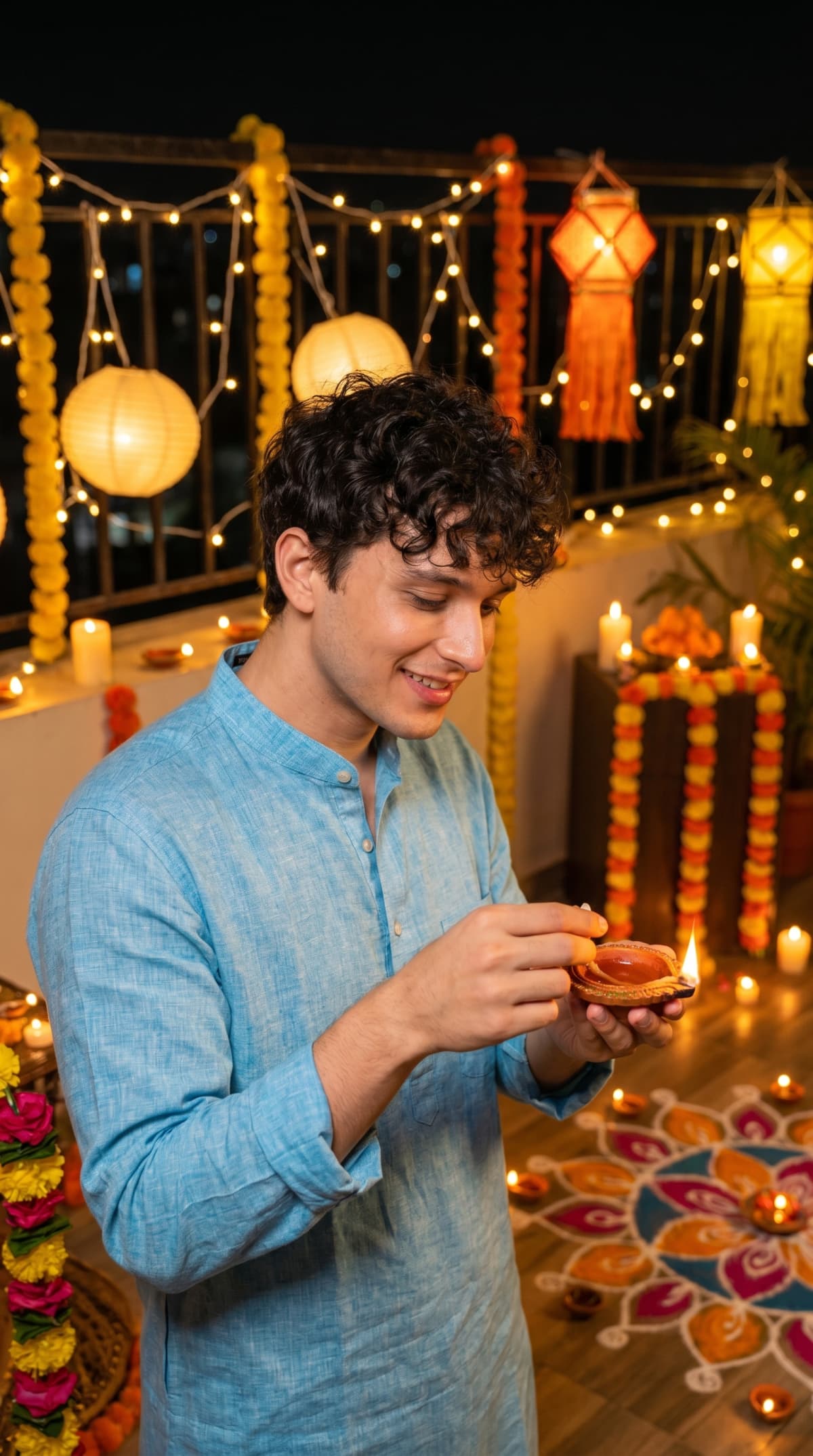 4k HD Diwali festival scene — AI photo created with this prompt