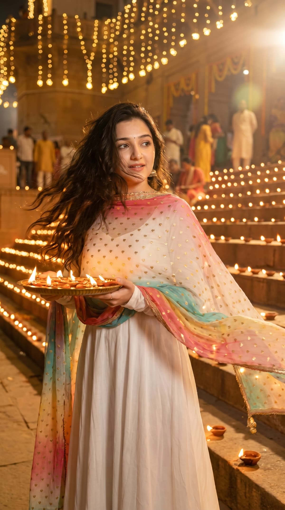 girl diwali — AI photo created with this prompt