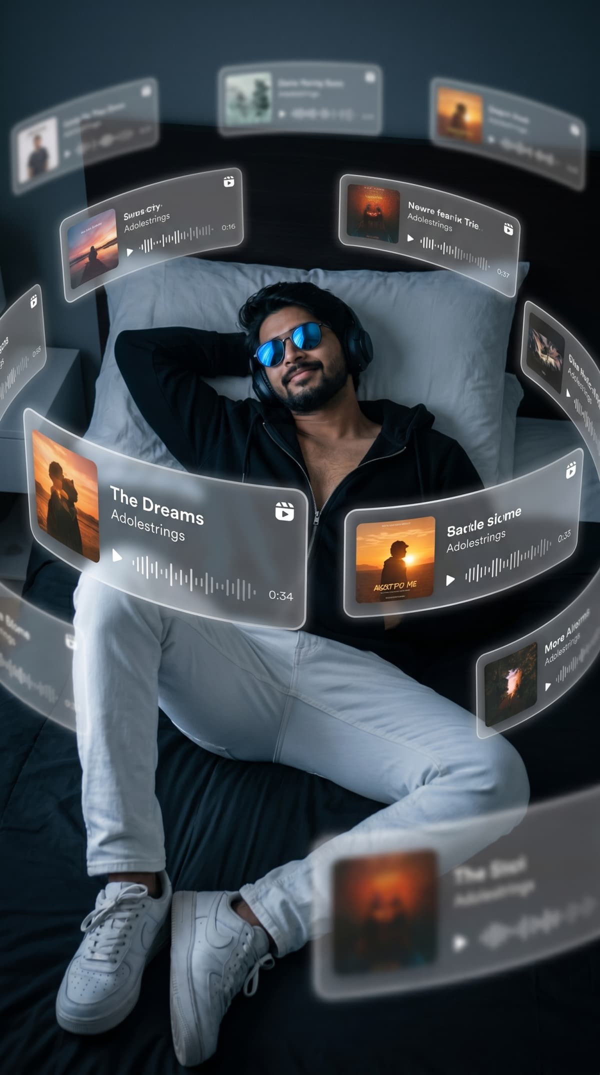 music — AI photo created with this prompt