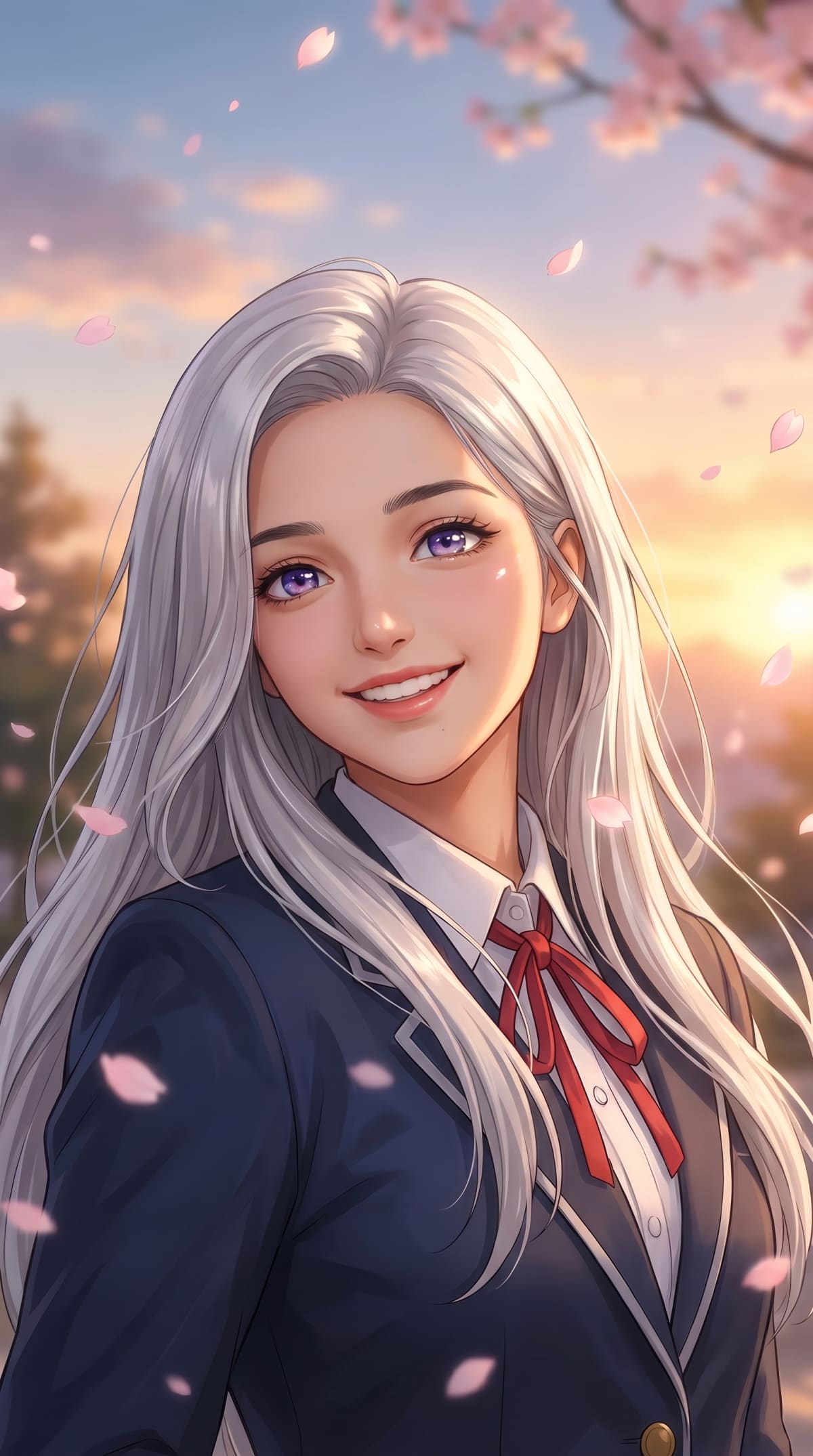 Classic anime school character — AI photo created with this prompt