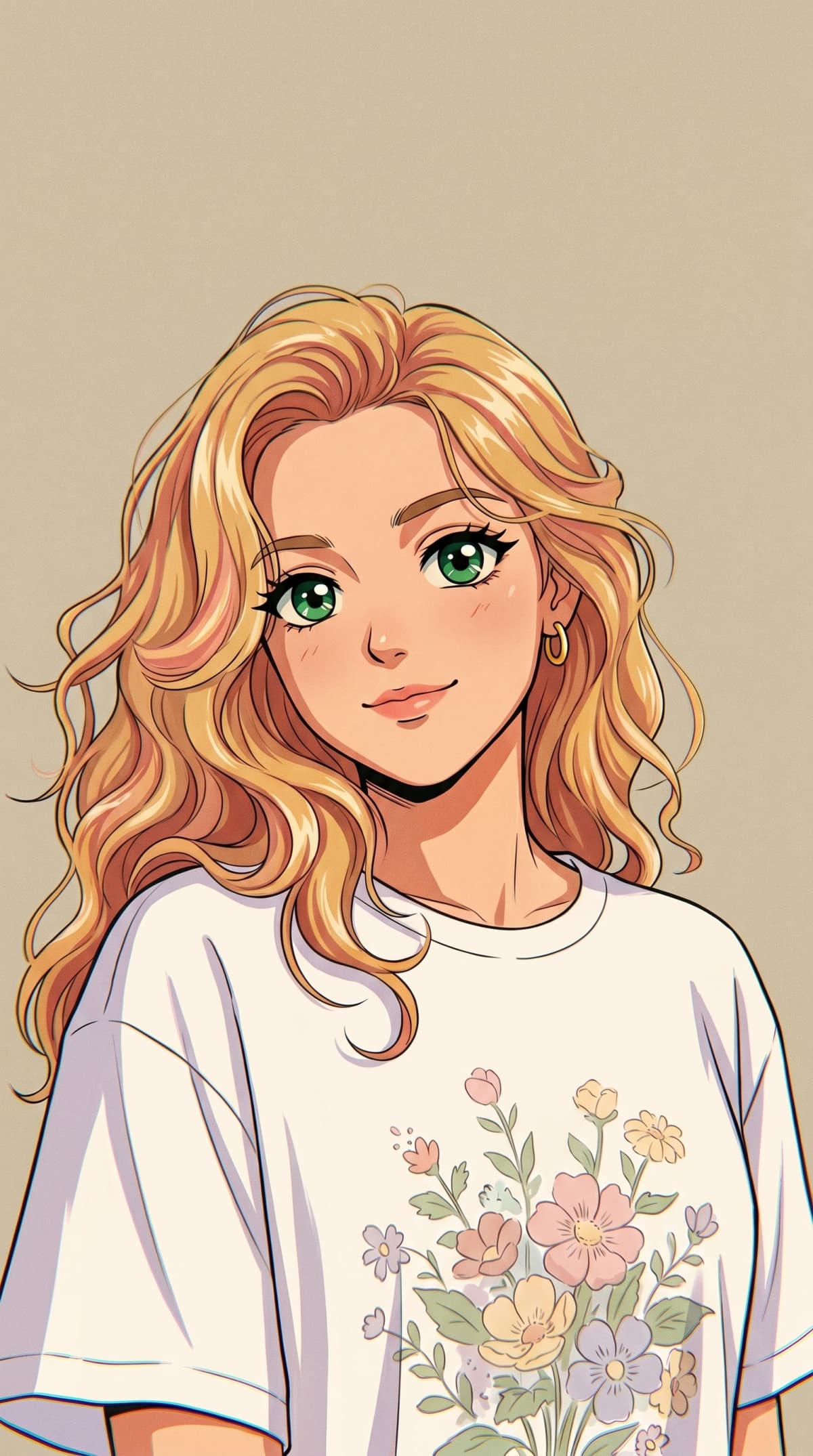 Girl anime — AI photo created with this prompt