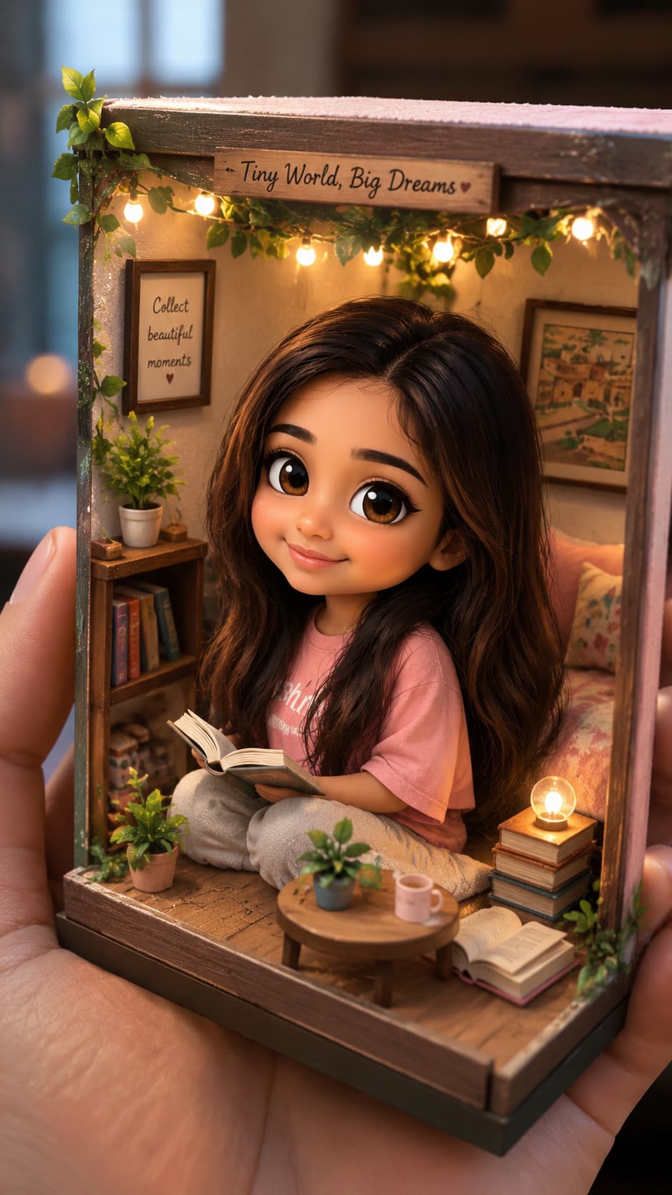 Chibi 3D Diorama — AI photo created with this prompt