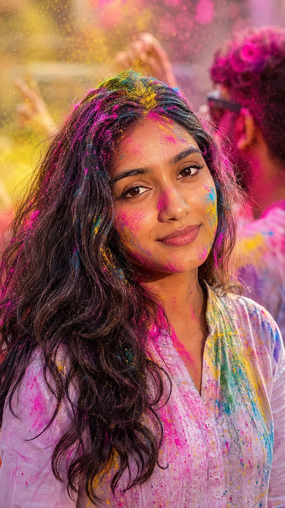 Holi Color Celebration — AI photo created with this prompt