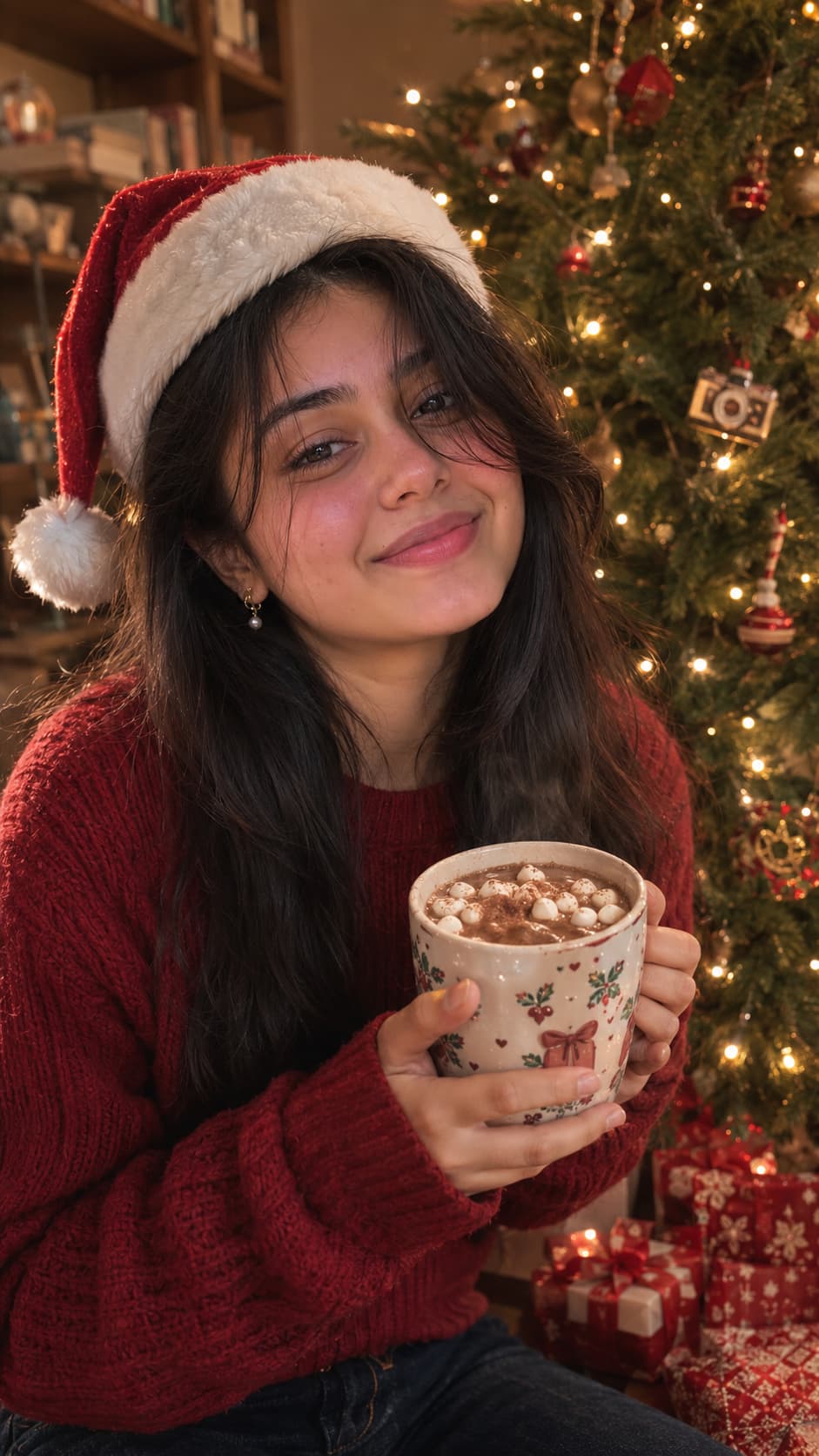 Christmas Family Tree — AI photo created with this prompt