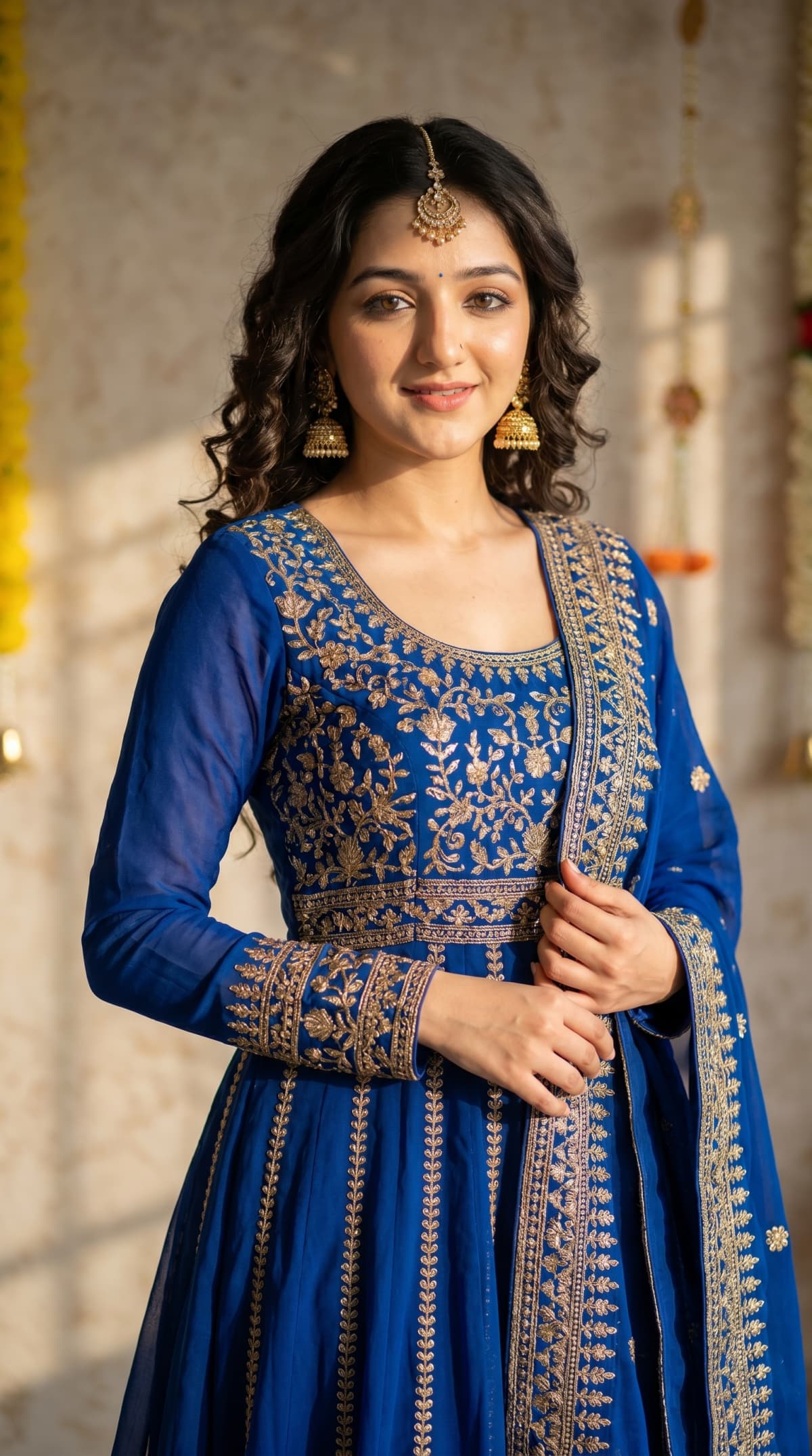 Woman Anarkali Festive — AI photo created with this prompt