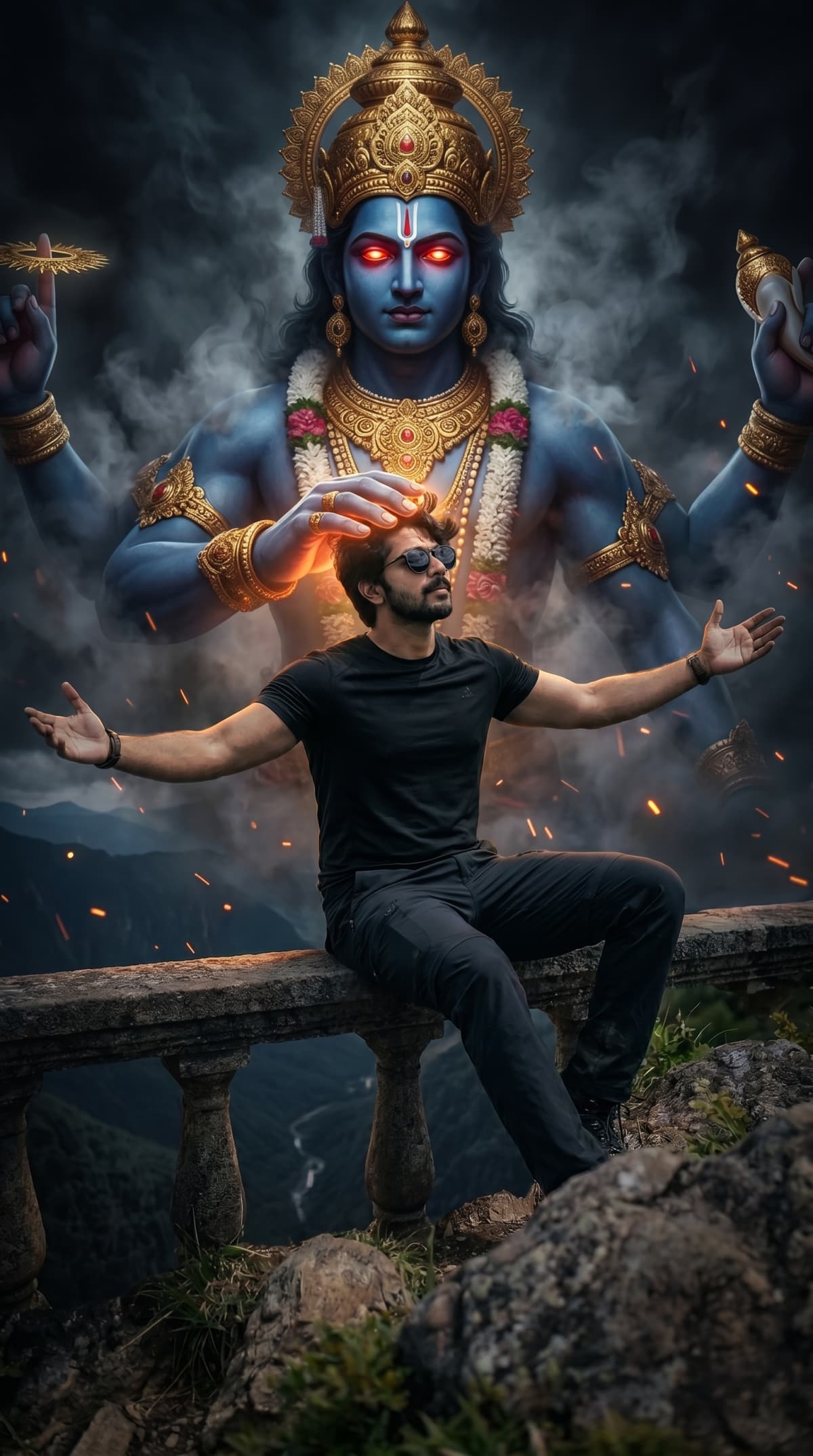 Lord vishnu — AI photo created with this prompt