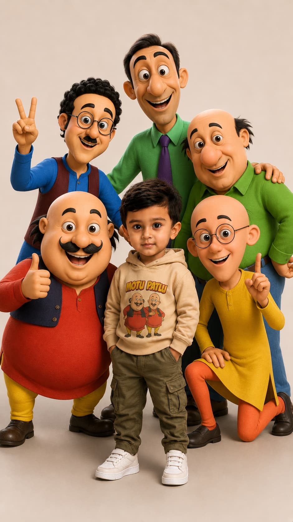 Motu patlu — AI photo created with this prompt