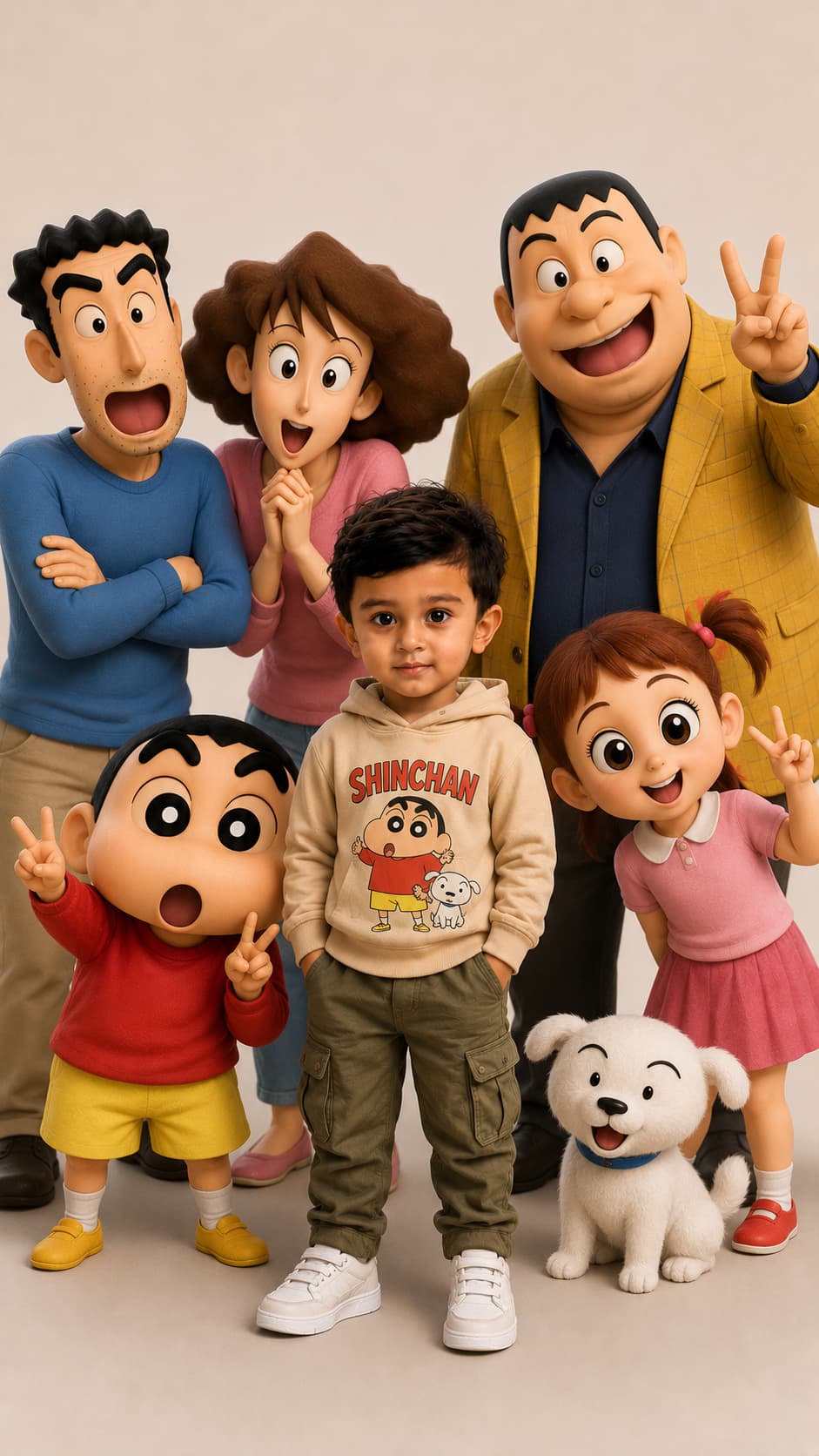 Shinchan — AI photo created with this prompt