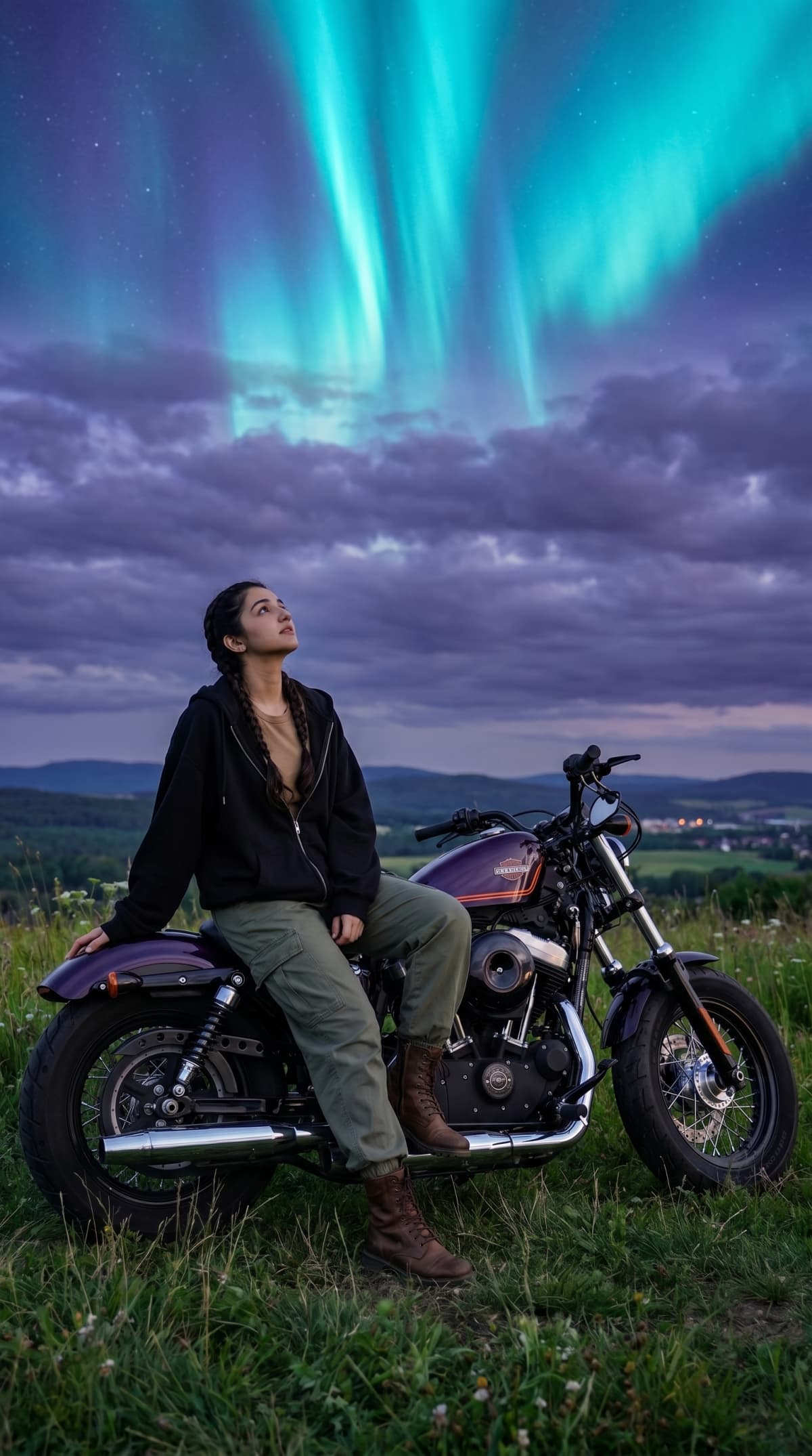 aurora lights — AI photo created with this prompt