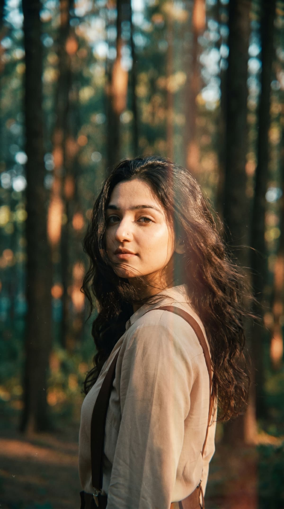 vertical light leak streak cuts — AI photo created with this prompt