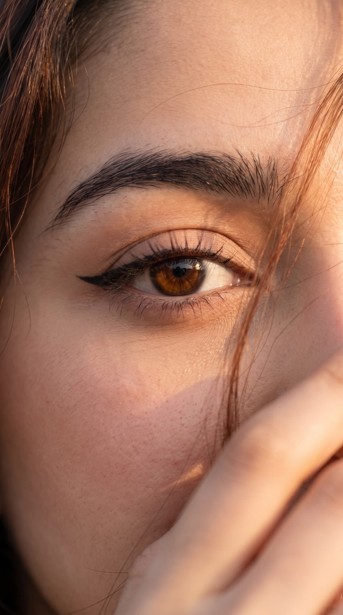 single eye filling — AI photo created with this prompt