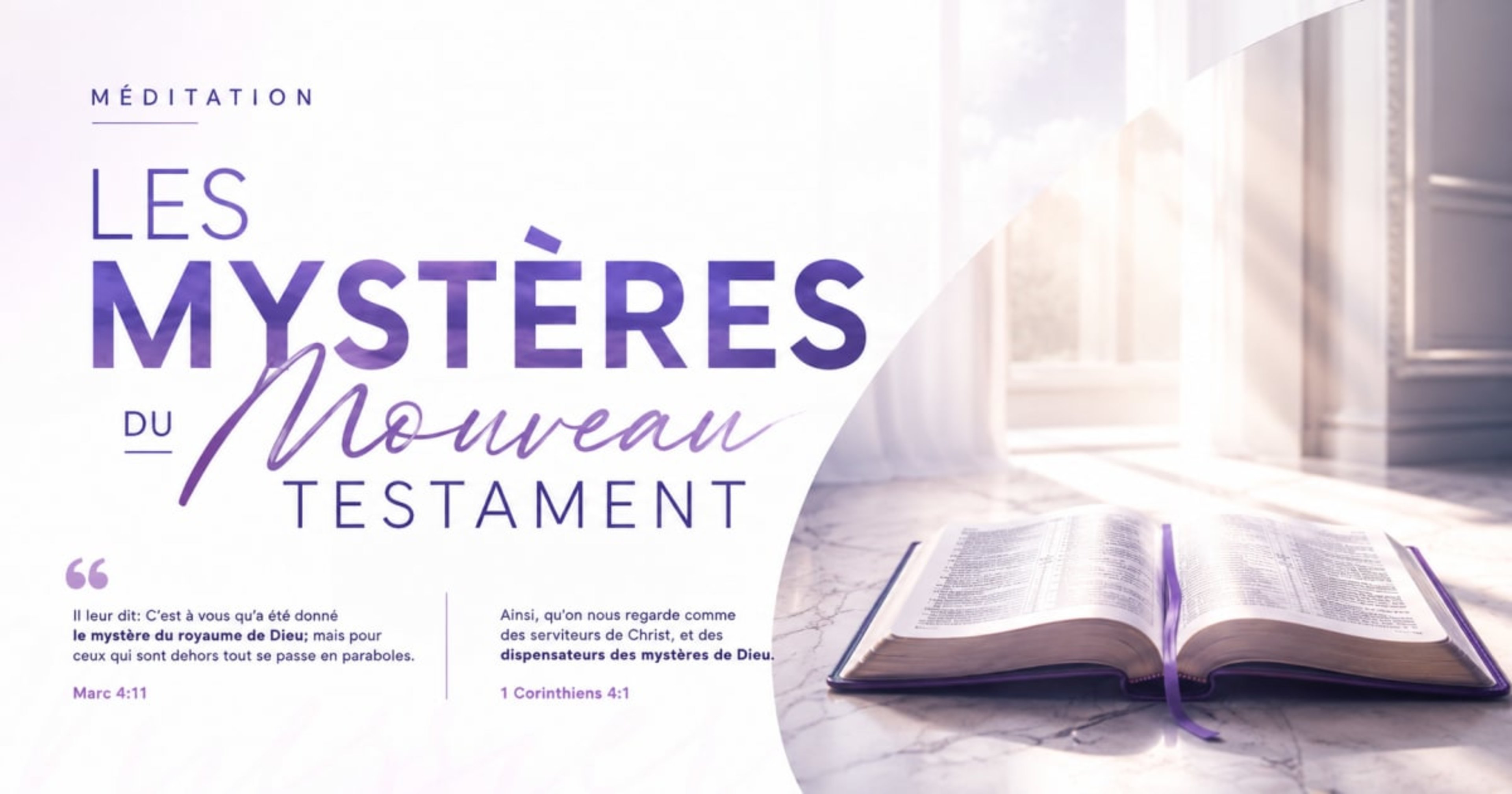 LES MYSTÈRES DU NOUVEAU TESTAMENT 1