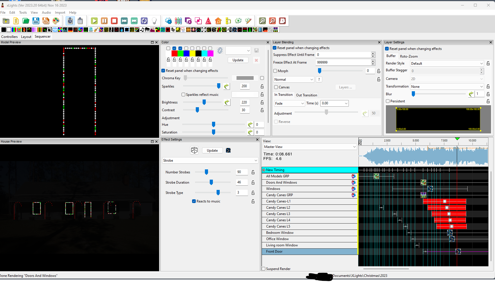 Falcon F16 V4 and Xlights software video