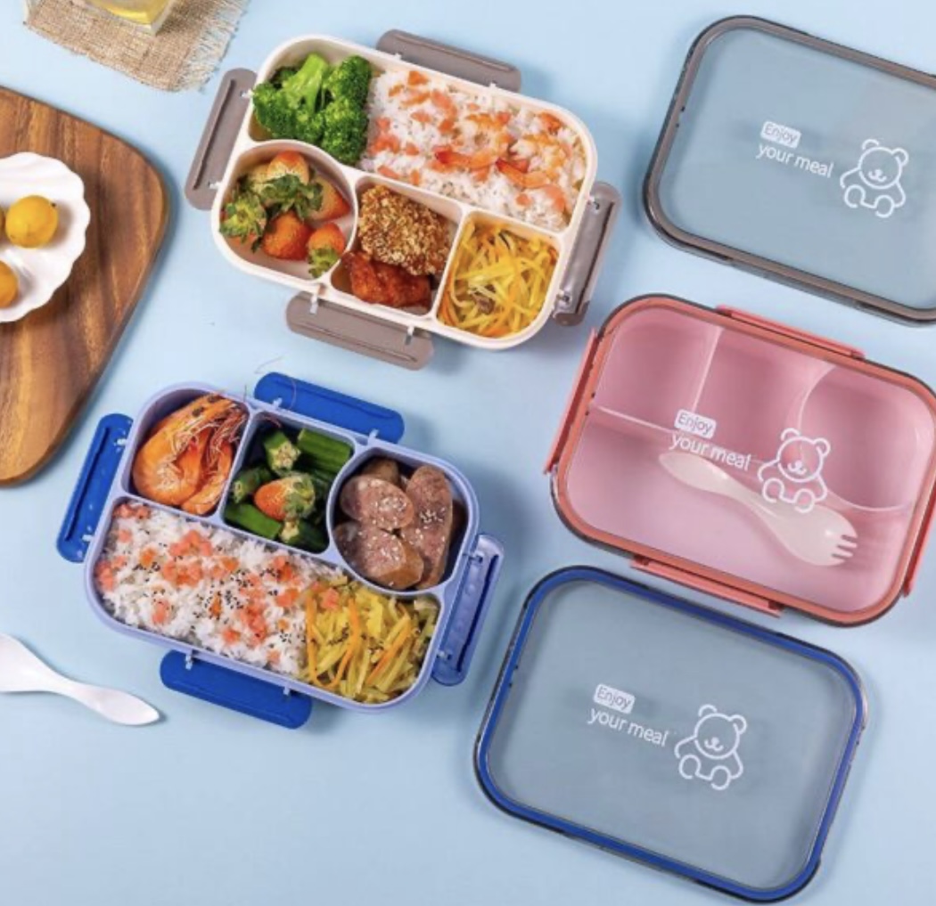 Portable Bento Lunch Box with Compartments