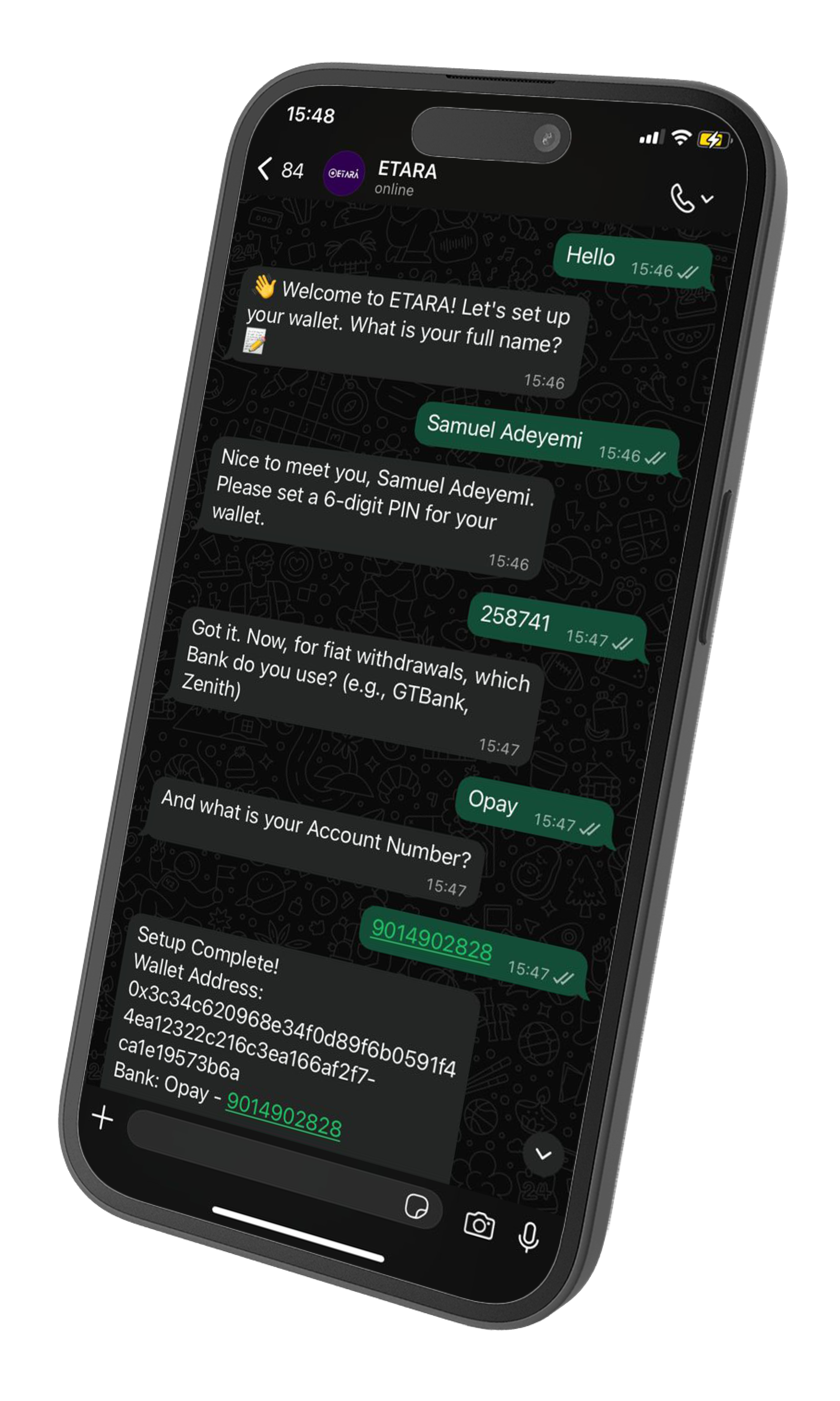 Etara Chat Interface