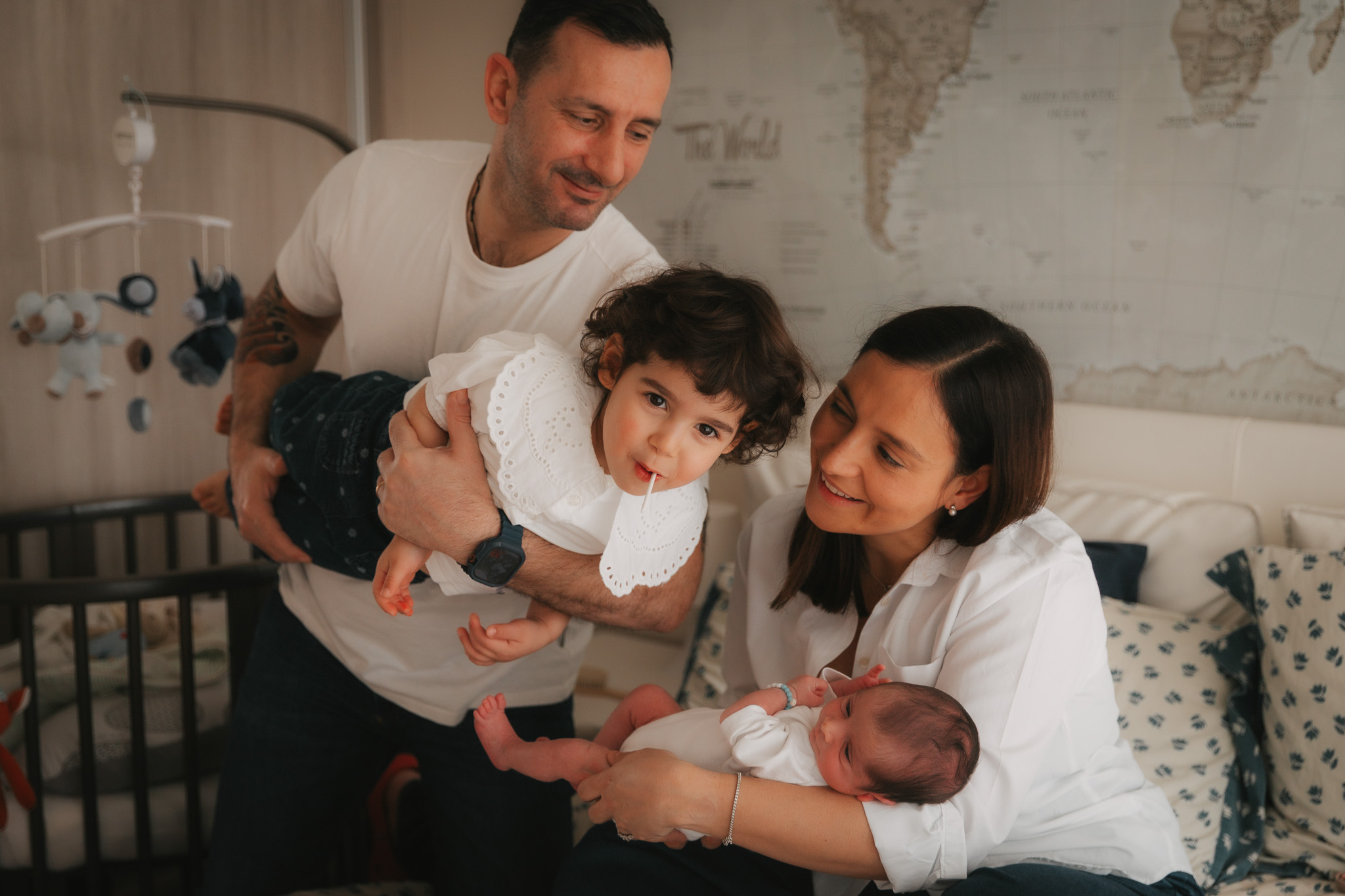 Famille et nouveau-né