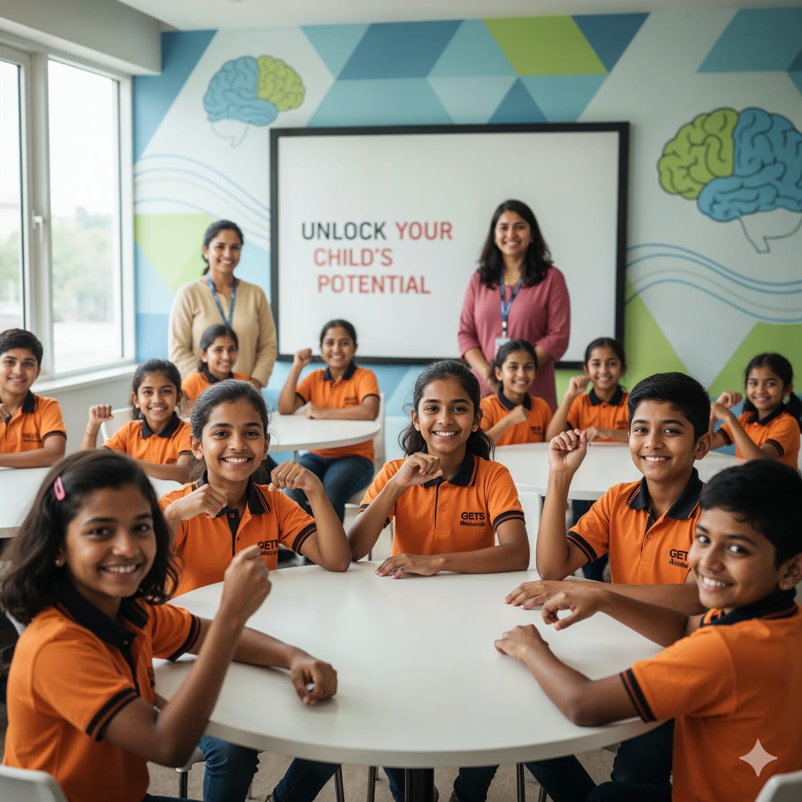 Students celebrating achievement