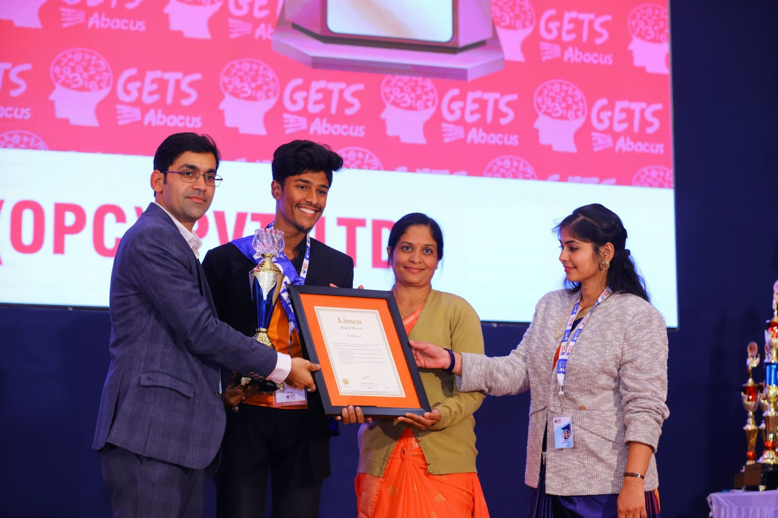 Children in abacus class