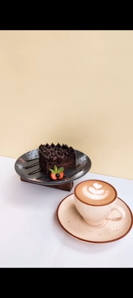 Cappuccino + Chocolate Pastry