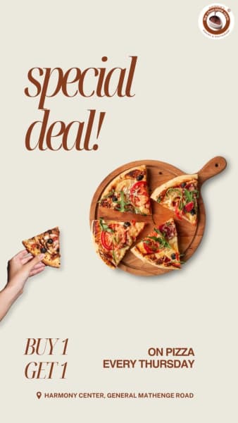 Buy One Get One Pizza Free