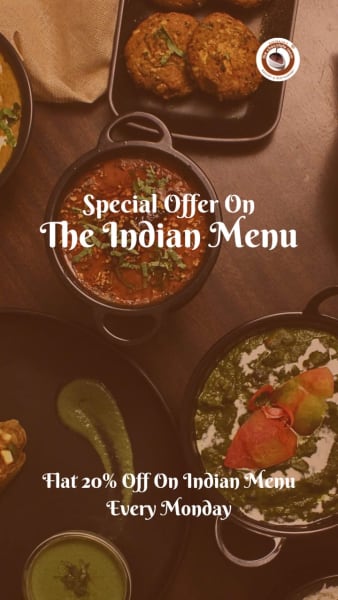 20% Off Indian Food