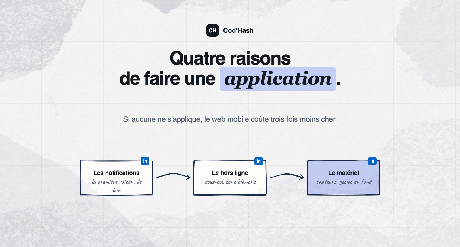 Quatre raisons valables de faire une application mobile plutôt qu'un site adapté au téléphone