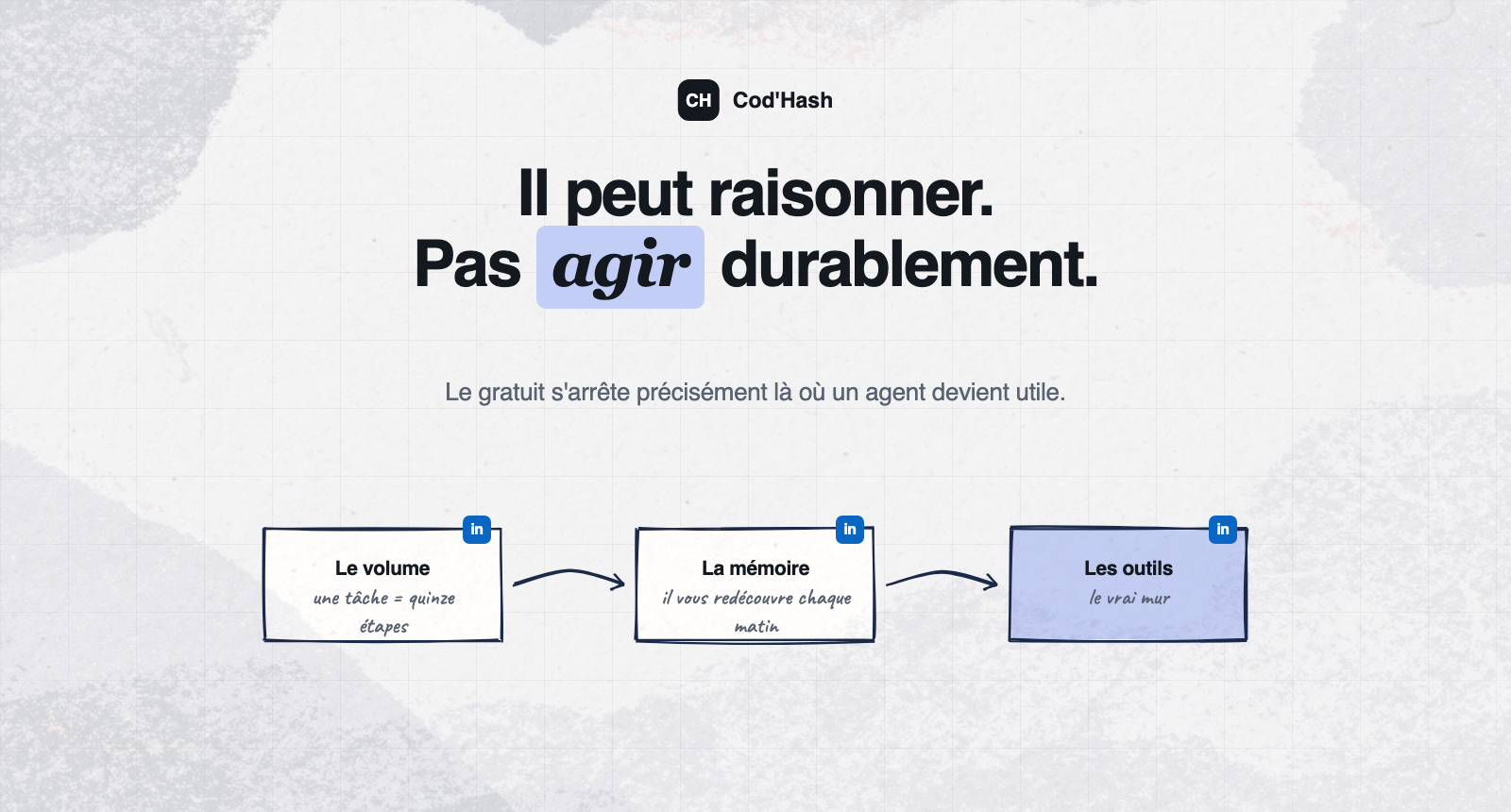 Un agent IA gratuit peut raisonner mais pas agir durablement : le mur des outils