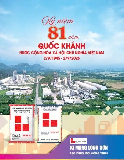 Công ty Xi măng Long Sơn chúc mừng ngày Quốc khánh 2/9 Công ty Xi măng Long Sơn chúc mừng ngày Quốc khánh 2/9
