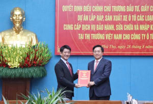 Toyota Việt Nam đầu tư 373 triệu USD tại Phú Thọ để đáp ứng xu hướng chuyển đổi xanh ngành công nghiệp ô tô
