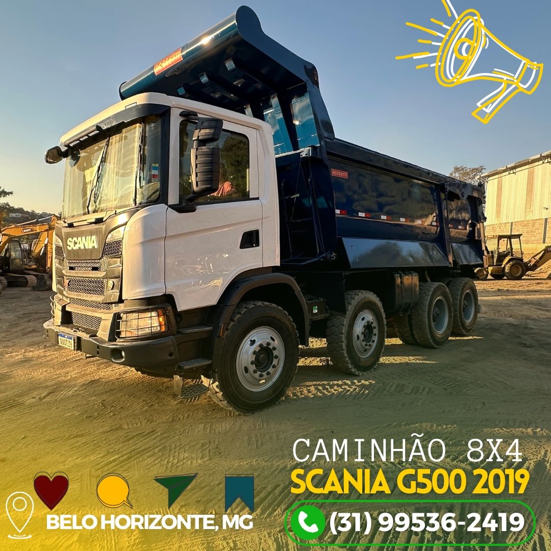 Caminhão Basculante Scania G500 8X4 XT 2019/19