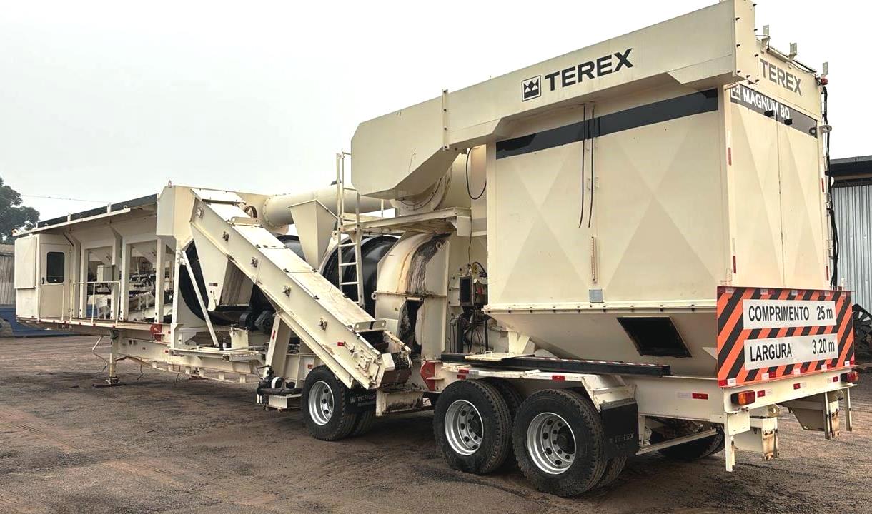 Usina Asfalto Terex MAGNUM 80 2008