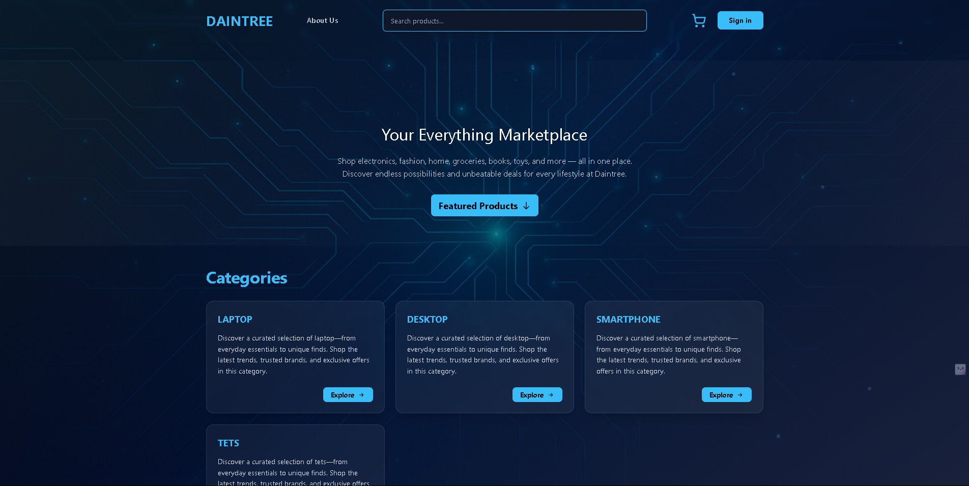 Daintree E-Commerce Platform - Image 1