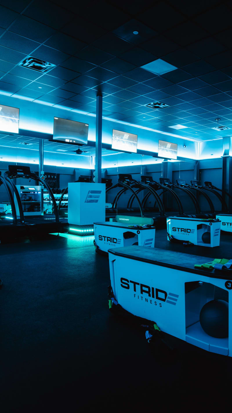 Inside a STRIDE Fitness franchise studio, cover of the Learn More About STRIDE Fitness film for Denver Metro candidates